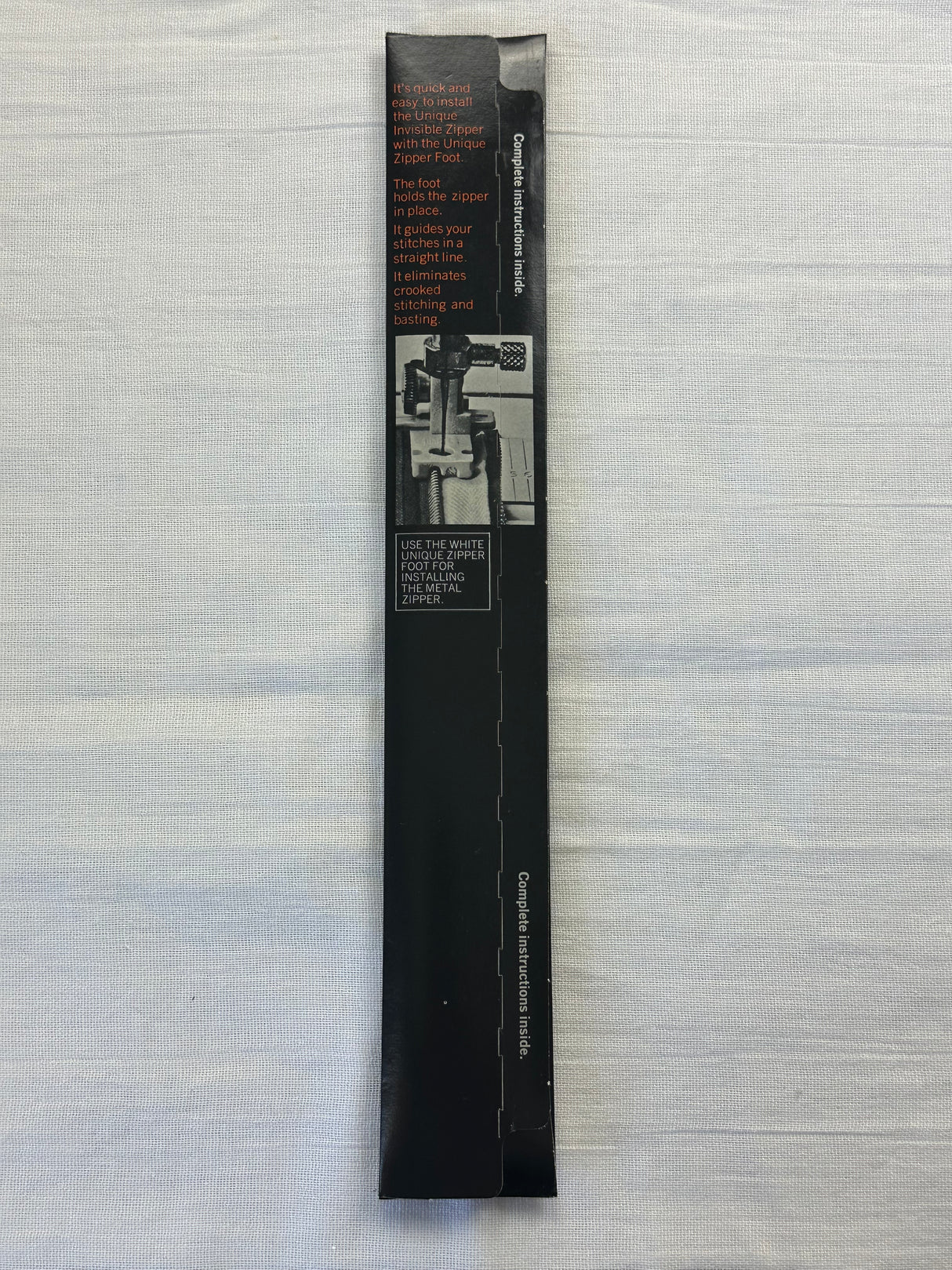1980's Metal Invisible Zipper - Multiple sizes and colors available
