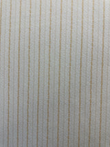 1970’s Orange and Cream Stripe Double Knit Polyester Fabric - BTY