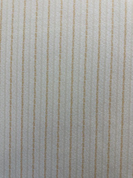 1970’s Orange and Cream Stripe Double Knit Polyester Fabric - BTY