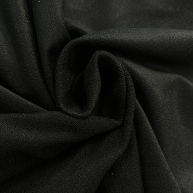 1970’s Black Velour Fabric - Nylon-  BTY