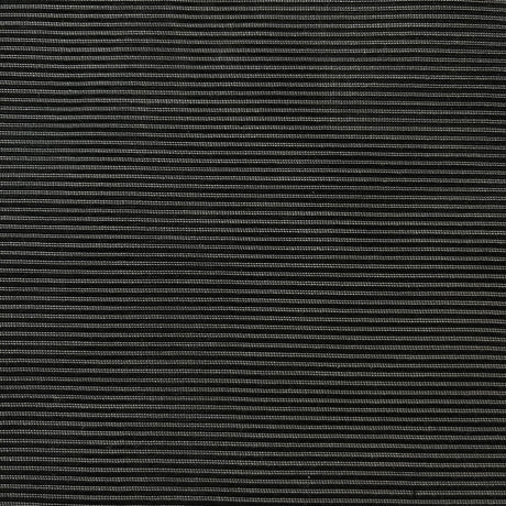 1970's Black Stripes Leno Weave Fabric - Cotton blend - BTY