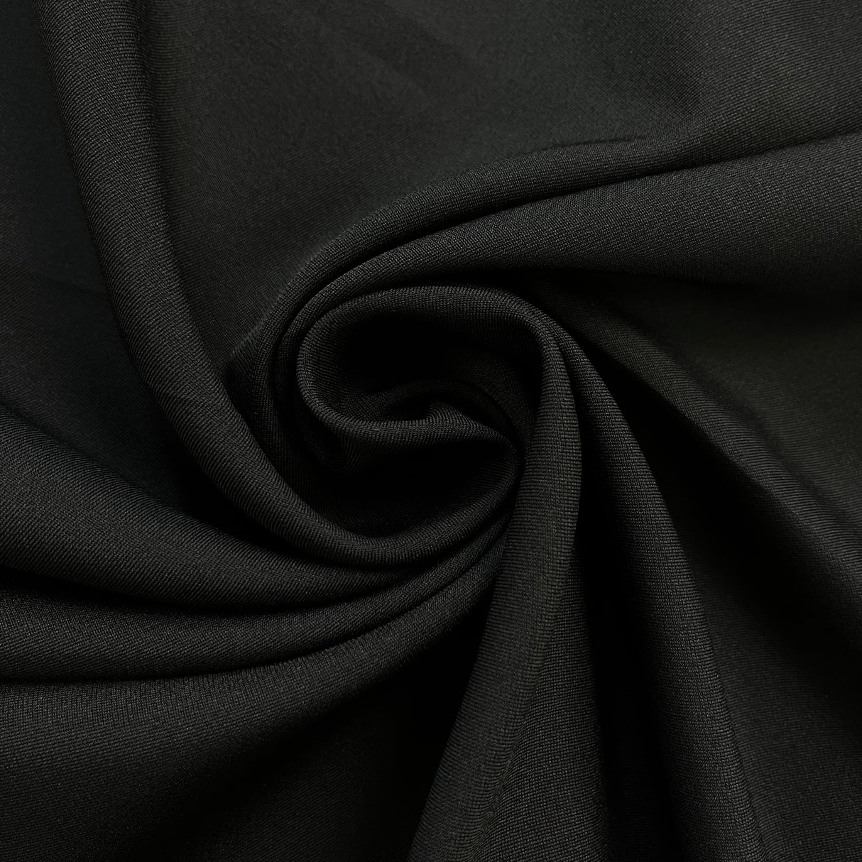 1970’s Onyx Black Fabric -  Polyester - BTY