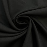 1970’s Onyx Black Fabric -  Polyester - BTY