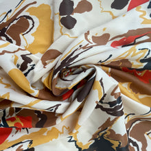 1970’s Cream, Brown, Yellow and Orange fabric - BTY
