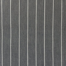 1970’s Grey Herringbone and White Stripe Suiting Fabric - BTY