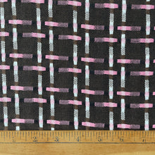 1970’s Brown with Pink and White details Fabric - BTY