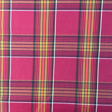 1970’s  Red, Yellow and White Plaid - Cotton blend - BTY