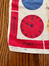1960's Novelty "Washing up time" tea towel
