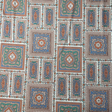 1970’s Blue and Green Carpet Print Fabric - BTY