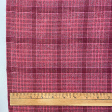 1970’s Red Plaid Flannel Fabric - BTY