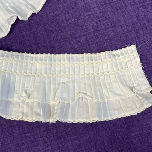 1970’s White Pleated Trim - Cotton blend