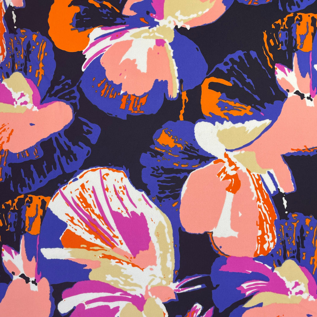 1970’s Oversize Floral Print Fabric - BTY