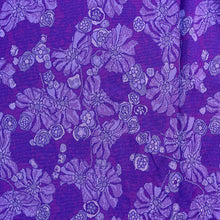 1970’s Purple Floral Double Knit Polyester - BTY