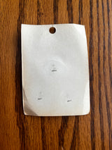 1960’s Le Chic Brown and White Plastic Buttons - set of 3 - on card