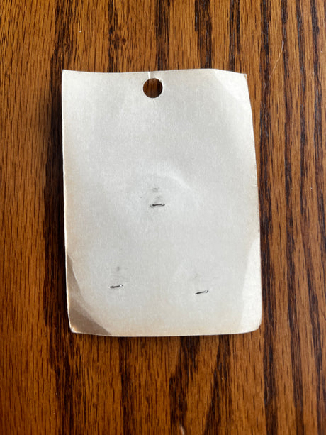 1960’s Le Chic Brown and White Plastic Buttons - set of 3 - on card