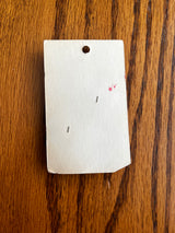 1980’s La Petite Light Yellow Opalescent Plastic Buttons - set of 2 - on card