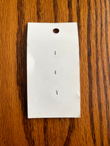 1970’s Streamline Green Carved Plastic Buttons - set of 3 - on card