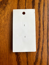 1970’s Streamline Green Carved Plastic Buttons - set of 2 - on card