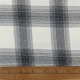 1970/80’s  Black and White Plaid - Polyester Crepe - BTY