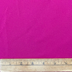 1970's Fuschia Polyester Crepe - BTY