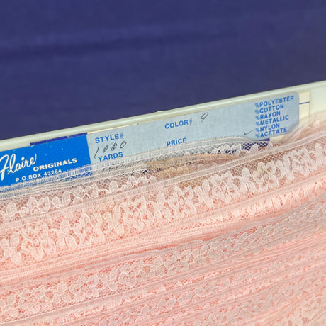 1970’s Floral Hem Tape/Lace - Nylon - Multiple colors available - BTY