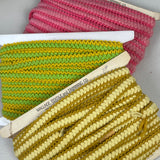 1970’s Braided 1" Wool Trim - Multiple Colors available - BTY