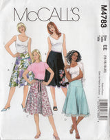 2000's McCall's Yoked Flared Skirt Pattern - Waist 28-34" - No. M4783