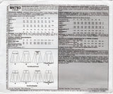 2000's McCall's Yoked Flared Skirt Pattern - Waist 28-34" - No. M4783