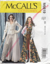 2010's McCall's Cut Away Jacket, Pants and Blouse Costume Pattern - Bust 30.5-36" - No. M6819