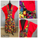 1950’s style Novelty Fruit Print Dress with Pockets - XL/XXL