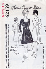 1960's Spadea One Piece Dress with Princess Shaping Pattern - Bust 38" - No. 62159