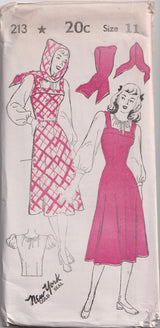 1940's New York Sun Dress, Blouse and Separate Hood - Bust 29-35" - No. 213