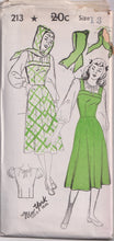 1940's New York Sun Dress, Blouse and Separate Hood - Bust 29-35" - No. 213