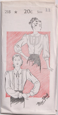 1940's New York Blouses with long or 3/4 sleeves - Bust 29-33