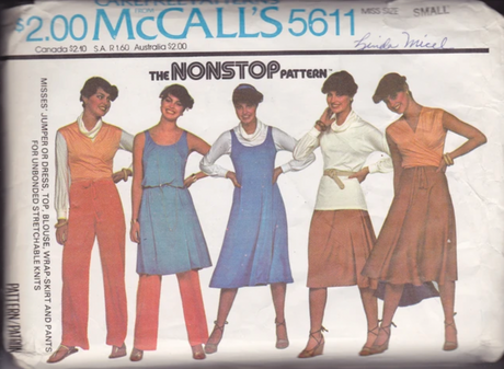 1970's McCall's "Non-Stop" Dress, Wrap Top, Wrap Skirt and Pants Pattern - Bust 31.5" - No. 5611