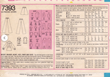 1970's Simplicity Unlined Jacket, Vest, A-line Skirt and Pants pattern - Bust 38" - No. 7393