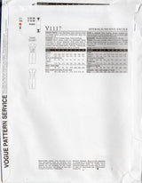 2000's Vogue American Designer Michael Kors Surplice Bodice Sheath Dress Pattern - Bust 29.5-32.5" - No. V1117