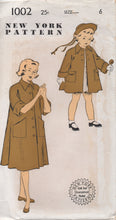 1950's New York Girl's Swing Coat in Two Lengths with Pockets - Chest 24" - No. 1002