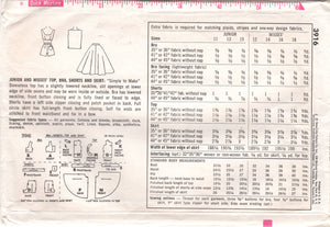 1950's Simplicity Strap or Strapless Princess line Dress Pattern - Bust 34" - No. 1189