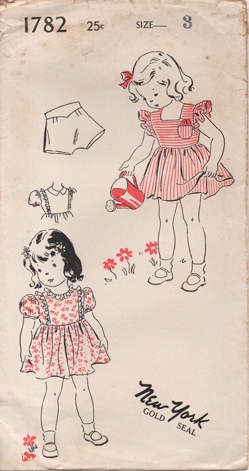 1940's New York Girl's Pinafore and Dress and Bloomers - Chest 22