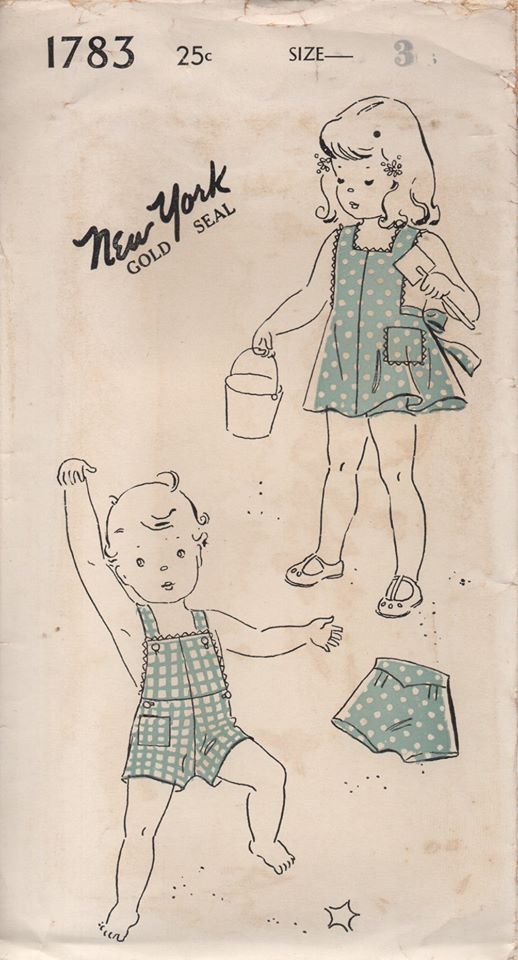 1940's New York Romper, Playsuit and Bloomers - Chest 22