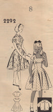 1940's Mail Order Child's Empire Waist Gored Dress and Jacket Pattern - Chest 26" - No. 2292