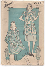 1930's Advance Smock with Puff short or long sleeves - Bust 32" - No. 2388