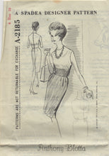 1960’s Spadea One Piece Dress with contrast waist - Bust 34” - No. 2185