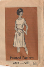 1960's Anne Adams One Piece Dress with Belt pattern - Bust 35" - No. 4749