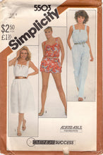 1980's Simplicity Romper, Jumpsuit or Pullover Sundress pattern - Bust 31.5" - No. 5503