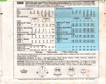 1970's McCall's Child's Long Sleeve Dress, Apron-Dress and Bloomers Pattern and Raggedy Ann and Andy Transfers- Waist 22-25" - No. 5650
