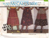 1970's McCall's Tiered Skirt Pattern - Waist 23-30" - No. 5696