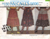 1970's McCall's Tiered Skirt Pattern - Waist 23-30" - No. 5696