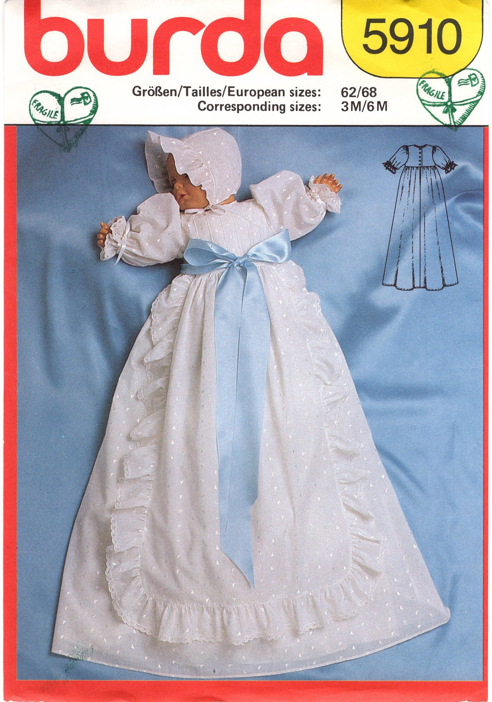 Simplicity Pattern 8024 Babies' Christening Sets with Bonnets – Lincraft